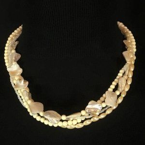 Four Strands Beaded Necklace